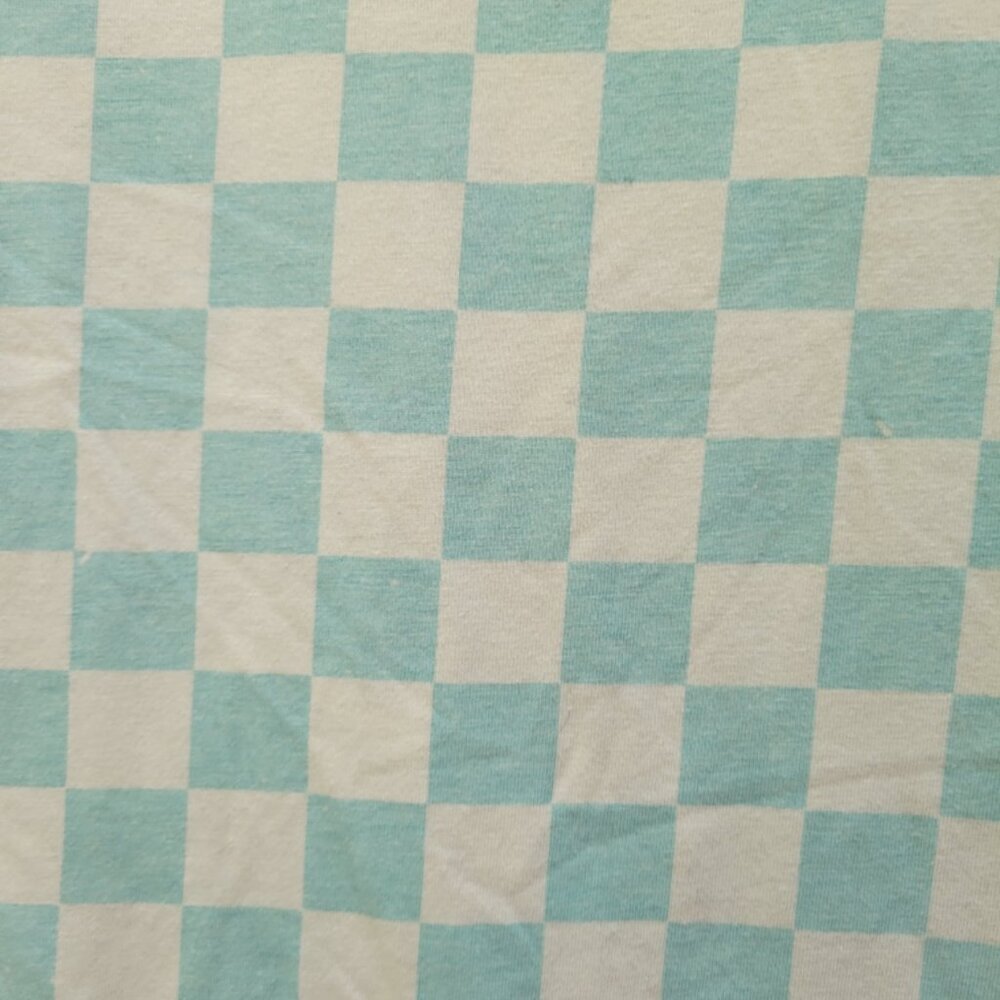 White & Seafoam Los Angeles Checked Shirt - Made by Bascom Projects - Size S - Picture 7 of 7